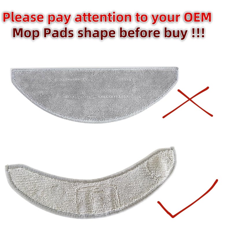 JoyBros Replacement Parts Accessories Specific for iRobot Roomba Combo 10 Max J9 J7+/Plus Vacuum Cleaners :Microfiber Moping Pad X2 Side Brush X8 Filter X8 Roller Brush X8 - Image 3