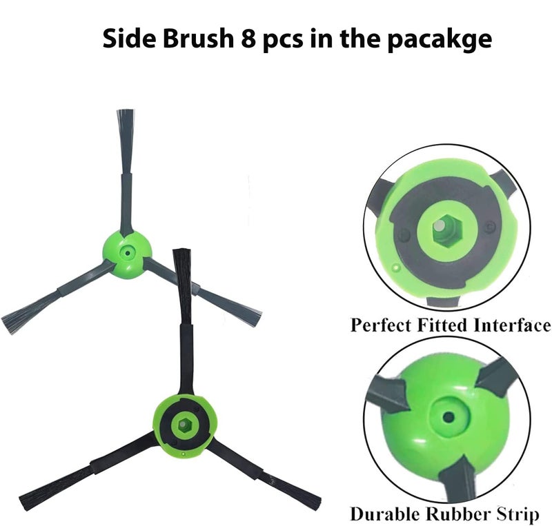 JoyBros Replacement Parts Accessories Specific for iRobot Roomba Combo 10 Max J9 J7+/Plus Vacuum Cleaners :Microfiber Moping Pad X2 Side Brush X8 Filter X8 Roller Brush X8 - Image 4