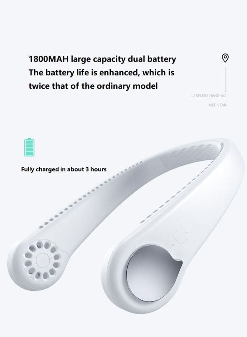 NIBEMINENT Headphone Design Neck Air Conditioner with USB Rechargeable for Traveling - Image 2