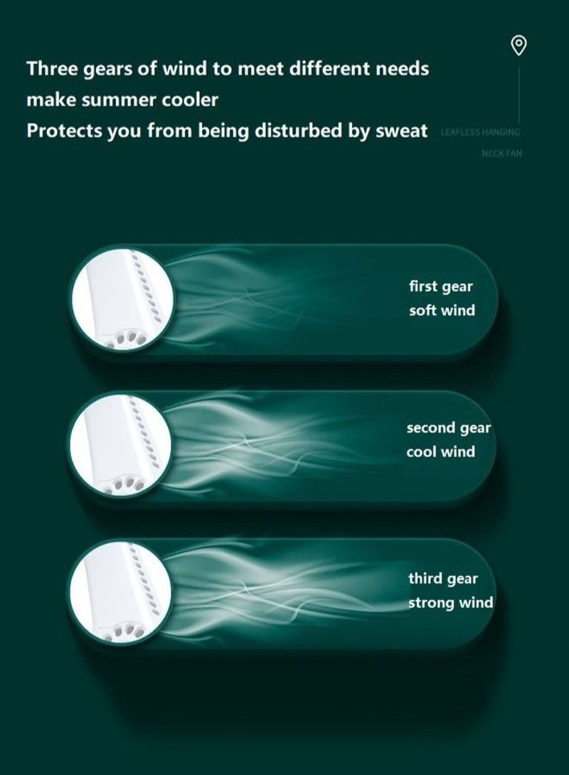 NIBEMINENT Headphone Design Neck Air Conditioner with USB Rechargeable for Traveling - Image 5