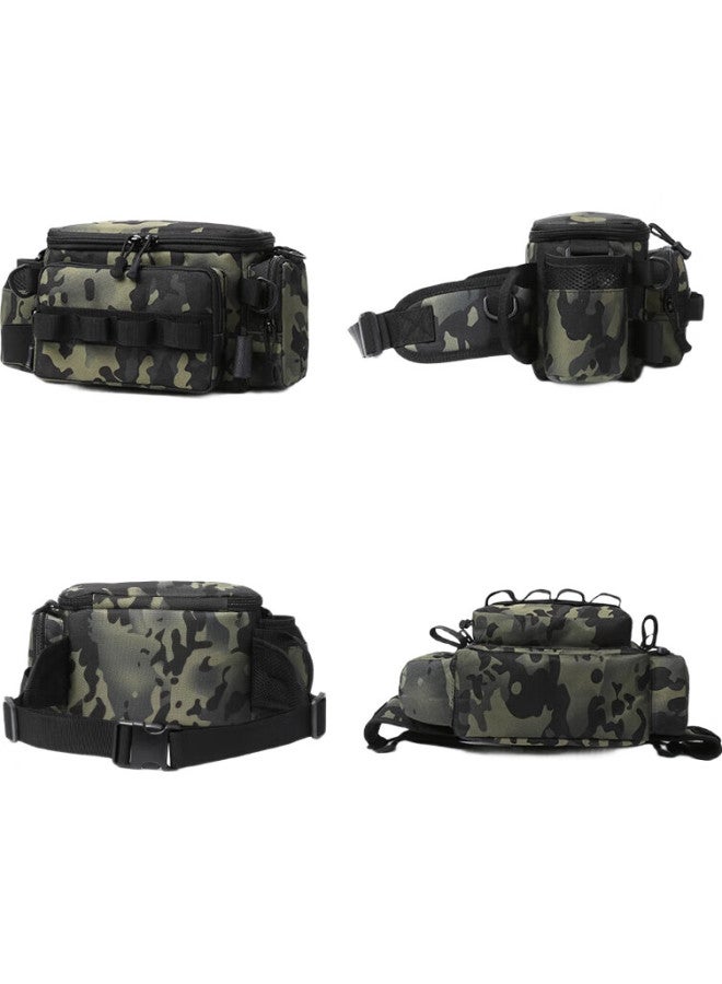 Bear Fire Multifunctional Bag, Large Capacity Waist Pack, Rod Holder, Fishing Tackle Bag, Rod Accessory Storage Bag, Scorpion Style - Image 2