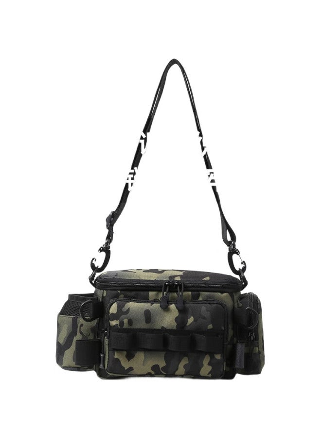 Bear Fire Multifunctional Bag, Large Capacity Waist Pack, Rod Holder, Fishing Tackle Bag, Rod Accessory Storage Bag, Scorpion Style - Image 1