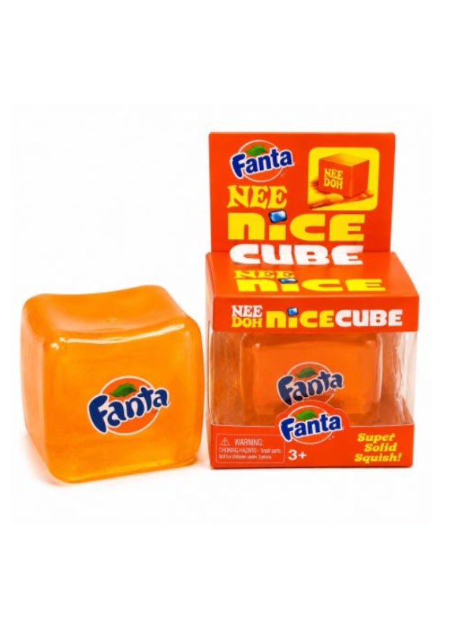 Fanta Needoh Fanta Limited Edition Nice Cube Squishy Stress Relief Toy, Orange, 3+ Years - Image 1
