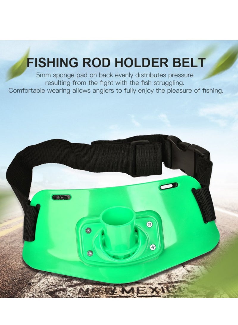 Excefore Fishing Rod holder Belt, Adjustable, Stand up, Waist Gimbal Padded For Big Game, Jigging, green - Image 4