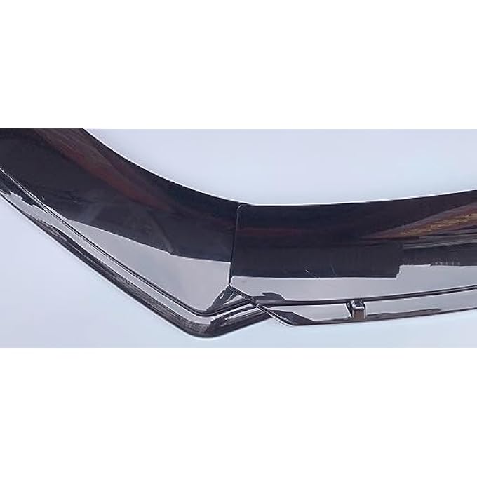 Aokzeeo Universal Front Bumper Lip Chin Spoiler PP Front Bumper Lip Sopiler Wing Body with Adjustable 8"-11" Support Splitter Rod (New Round Shape) - Image 5