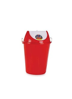 Aristo Aristo Swing Lid Garbage Waste Dustbin 32 Ltr (Red)"  - Image 1