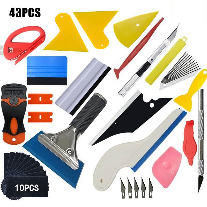 Suit Car Film Tool Kit Car Window Film Installation Tool Felt Scraper Car Window Scraper - Image 4