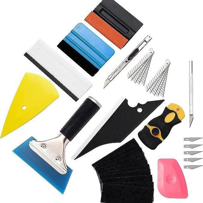 Suit Car Film Tool Kit Car Window Film Installation Tool Felt Scraper Car Window Scraper - Image 2