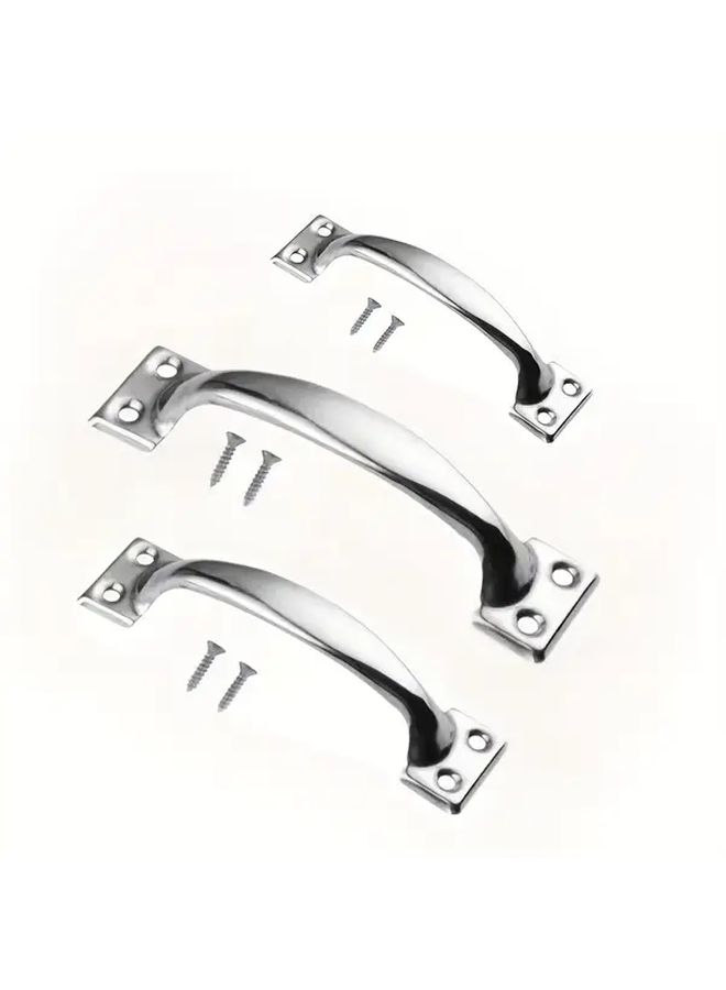 4 Inch Galvanized Pull Handle For Screen Doors Cabinets Drawers Diy Home Projects - Image 5