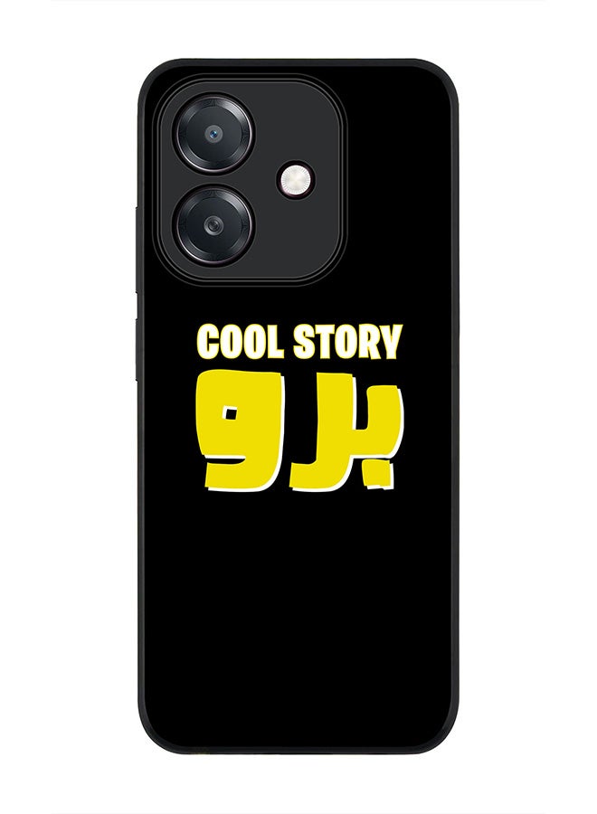 Stylizedd For Oppo A5i Case,Slim fit Camera Protection, Shockproof Thin Phone cover  - Cool story bro