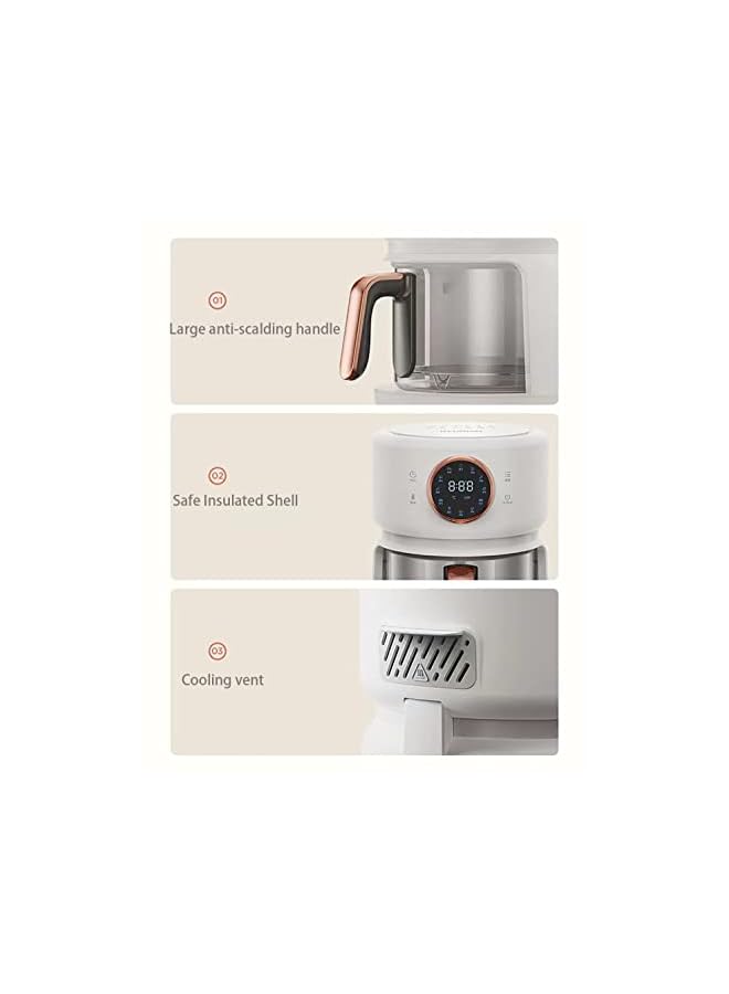 IAF Air Fryer with Rapid Air Technology, 4 Liters Digital Control Panel Instant Oven with Visible Window and 12 Cooking Preset Programs (White) - Image 2