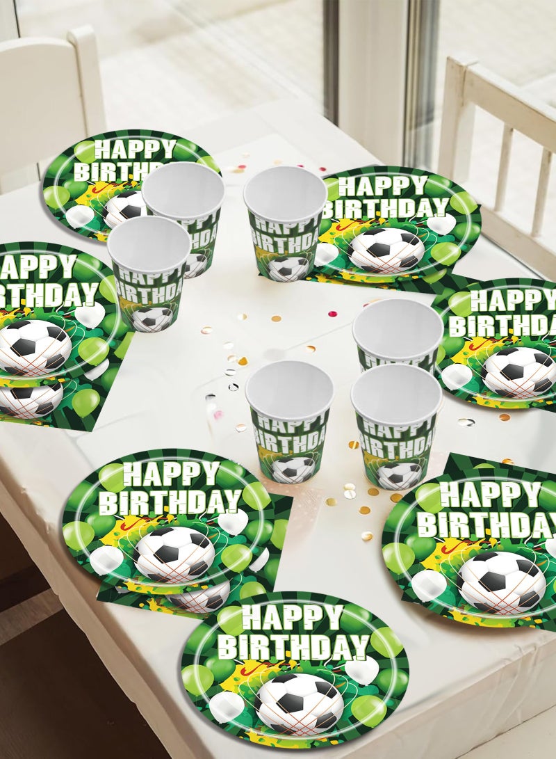 HomarKet 200 Pcs Disposable Paper Plates and Napkins,25 Guest Party Supplies Dinnerware Set Include Scalloped Plates Paper Napkin Cup Straw Plastic Spoon Fork Knive for Party,Wedding, - Image 5