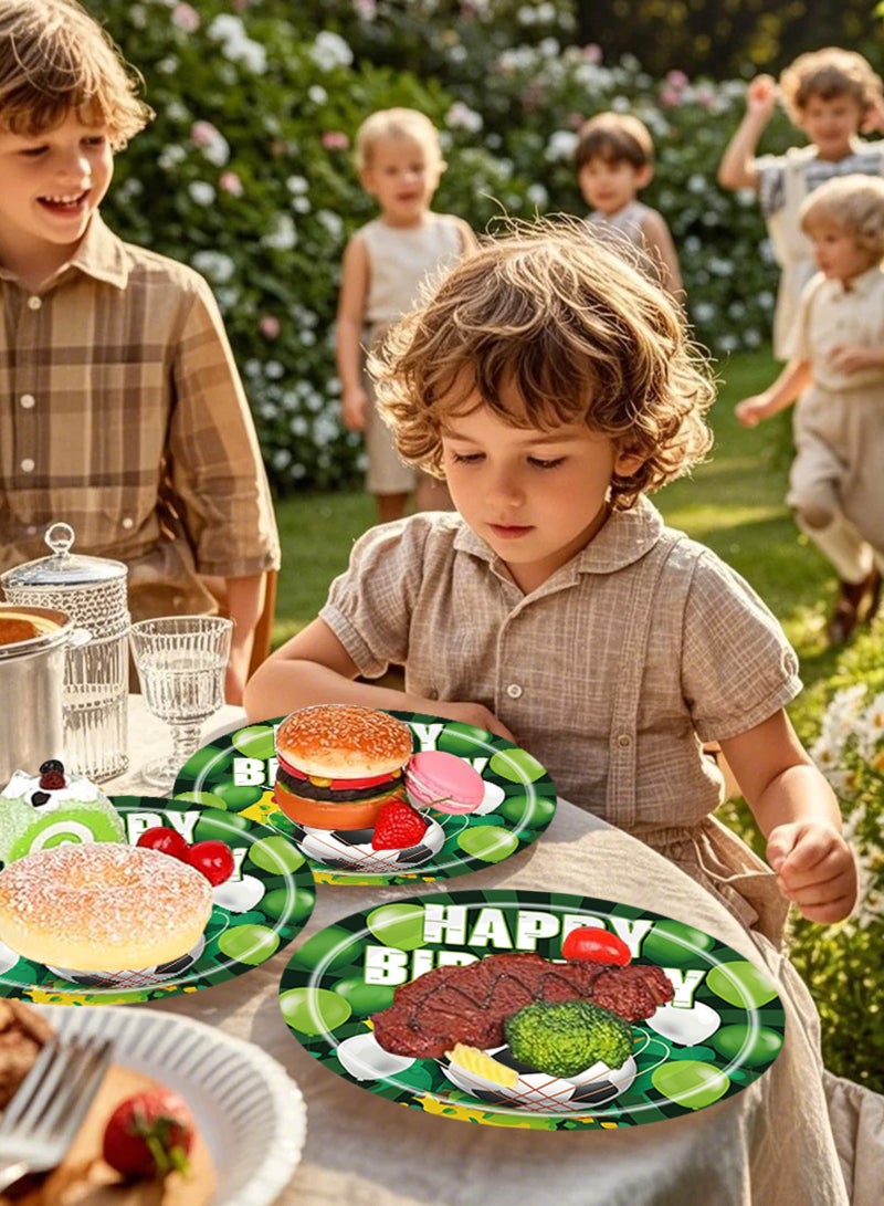 HomarKet 200 Pcs Disposable Paper Plates and Napkins,25 Guest Party Supplies Dinnerware Set Include Scalloped Plates Paper Napkin Cup Straw Plastic Spoon Fork Knive for Party,Wedding, - Image 4