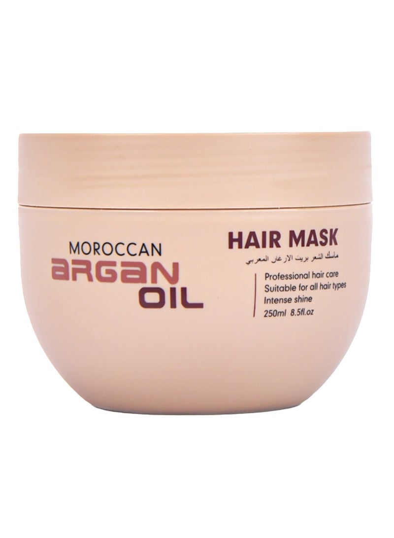 جي بي اورجانيك بكج للشعر الجاف والمتقصف زيت الأرغان المغربي 100 مل و ماسك الشعر بزيت الأرغان المغربي ينعم الشعر ويمنح شعرك لمعة جذابة وحيوية 250 مل - Image 3