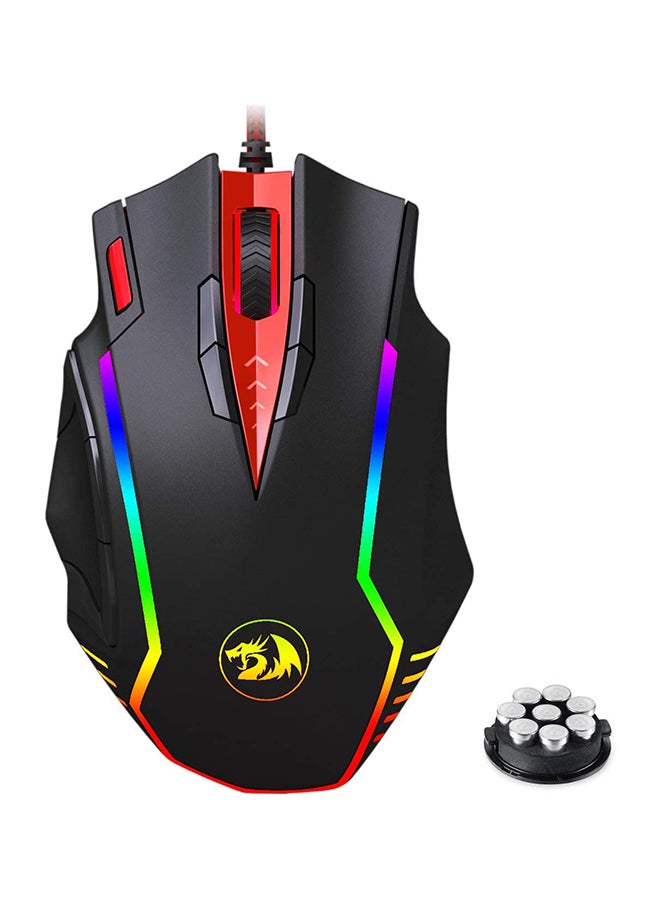 Redragon M902 SAMSARA 16400 DPI High-Precision Programmable Laser Gaming Mouse for PC, Omron Micro Switches (Black) - Image 1