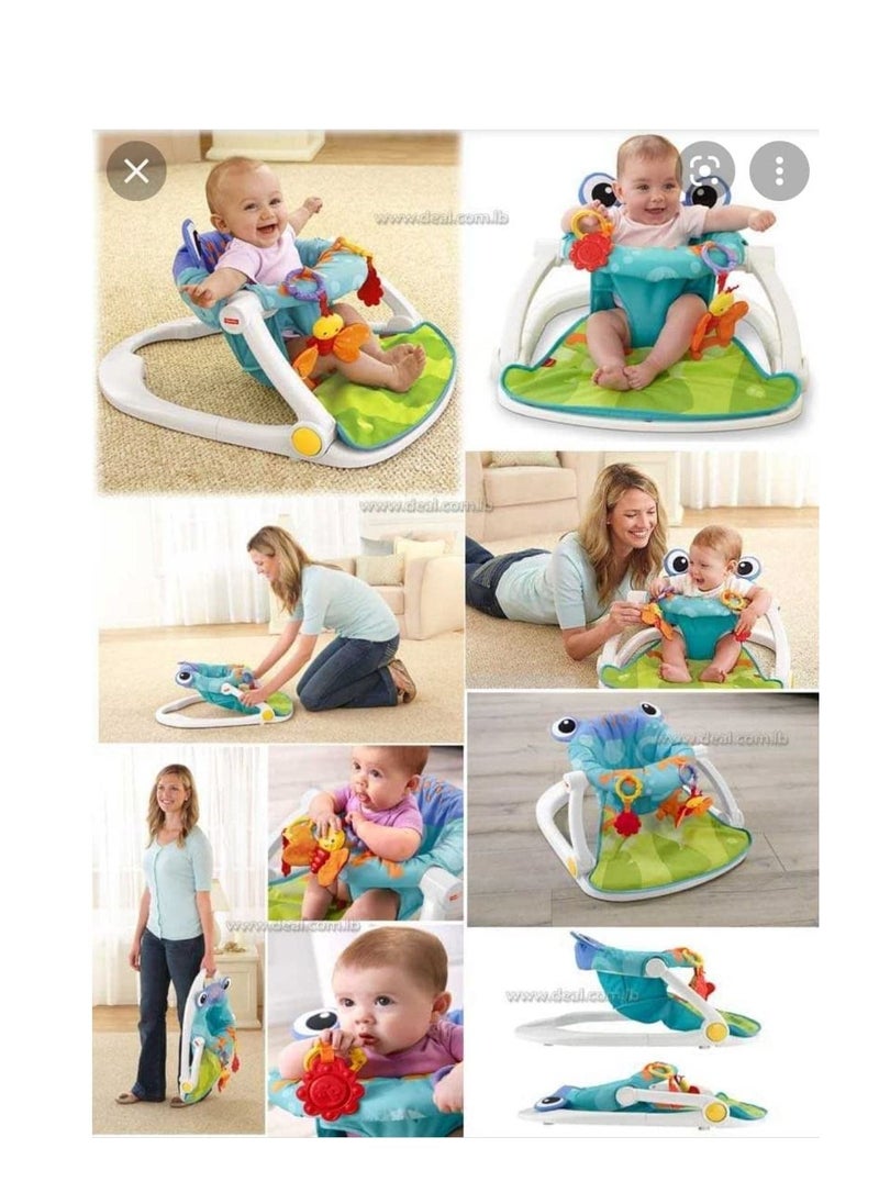 BABYSEATER Comfortable and Attractive Baby Upright Portable Floor Seat With 2 Rattle Toys  - Image 2