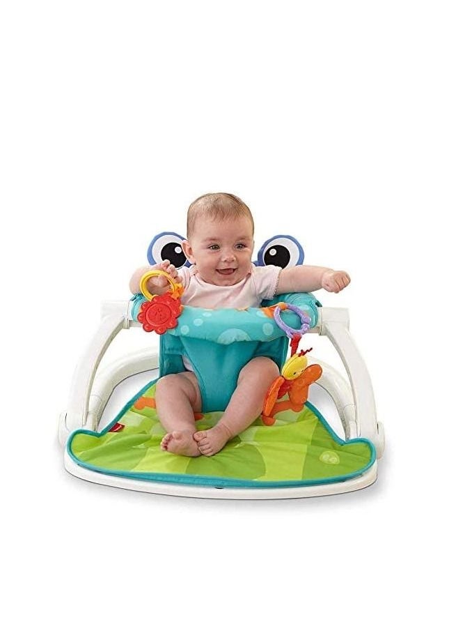 BABYSEATER Comfortable and Attractive Baby Upright Portable Floor Seat With 2 Rattle Toys  - Image 1