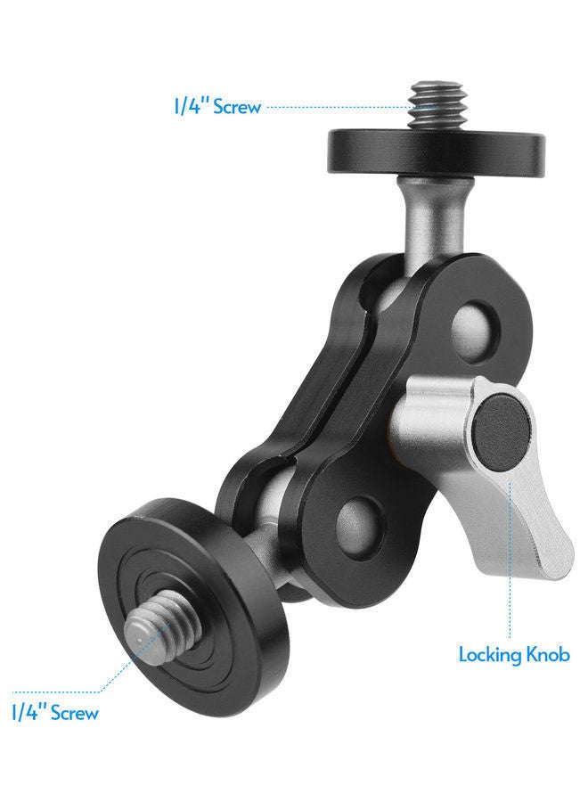 NIBEMINENT Aluminum Alloy Extension Monitor Mount Adapter Grey  - Image 2