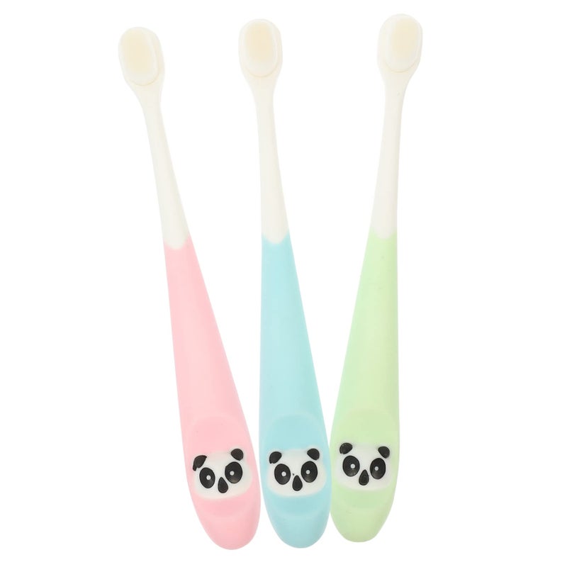 3Pcs Soft Bristles Toothbrush For Gentle Cleaning Travel Household Use Random Color - Image 2