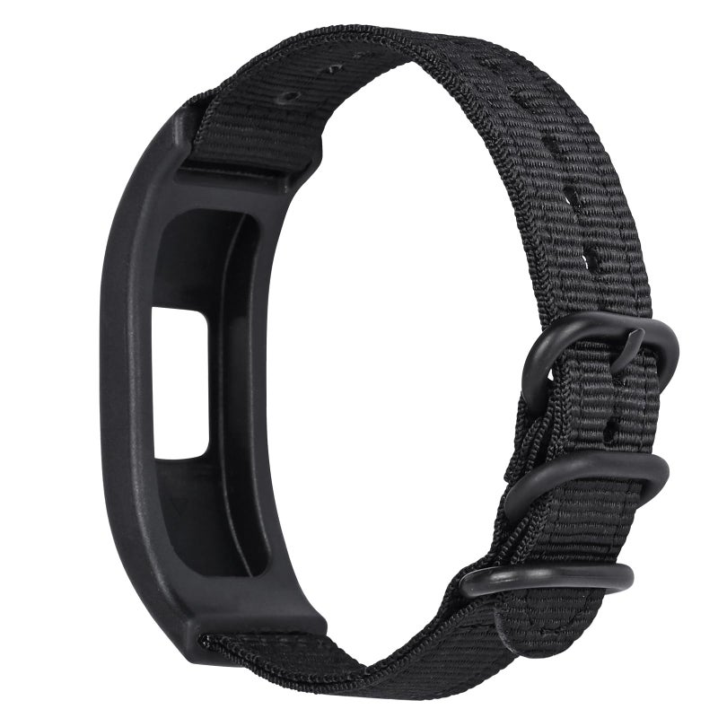C2D JOY Canvas Nylon Bands Compatible with Garmin Vivosmart 4 tracker Replacement Bands with Case-Blue - Image 4
