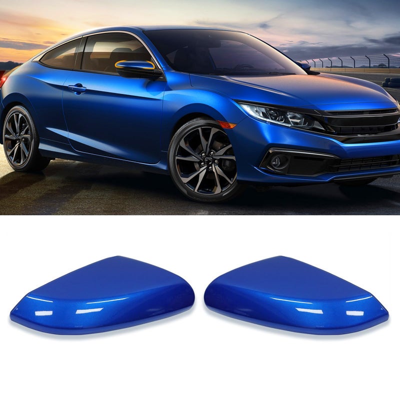 Moonlinks Compatible with 20162021 Honda Civic Side Mirror Cover ReplacementAegean Blue Metallic LH RH Side Door Rearview Mirror Cap Trim for 10th Gen Civic20192022 Insight 1 Pair