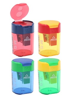 M&G M&G Sharpener Double Hole With Cover No: APS912C1 (Assorted Colours) - 1piece  - Image 1