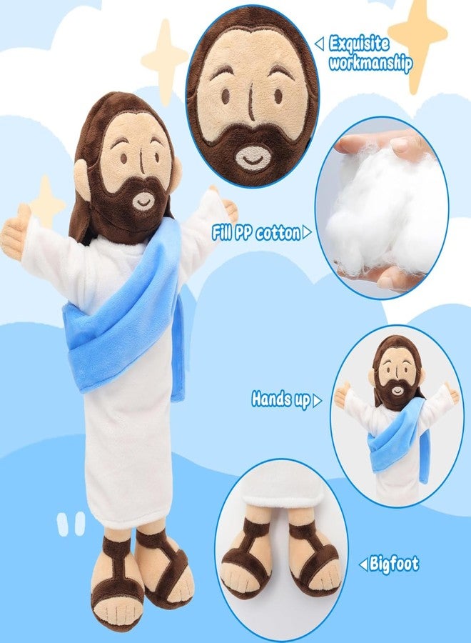 Yelakey 13" Jesus Plush, Jesus Stuffed Doll Plushie for Easter Christmas Church (Brown) - Image 3