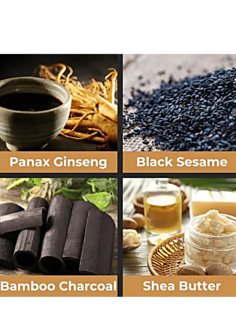 هومتوبس صابون أسود للشعر الرمادي، صابونة للشعر مع تغطية رمادية، صابونة لتلوين الشعر باللون الداكن 50 جرام - Image 5