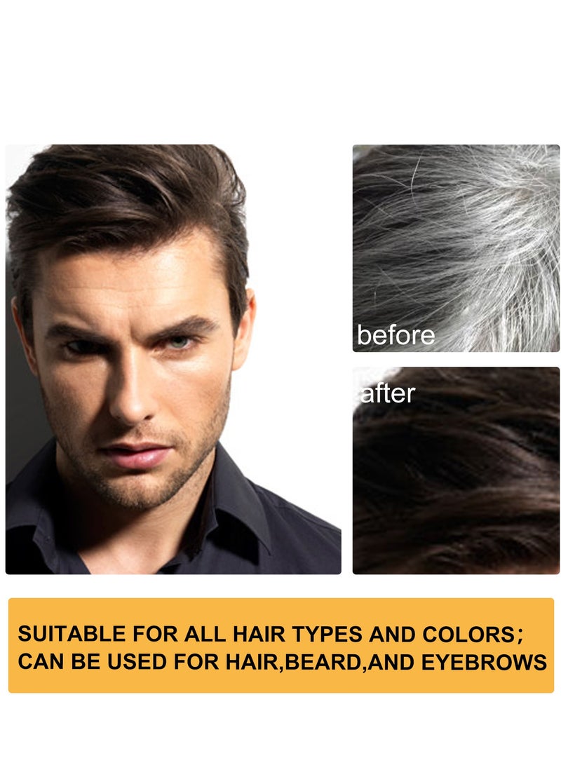 هومتوبس صابون أسود للشعر الرمادي، صابونة للشعر مع تغطية رمادية، صابونة لتلوين الشعر باللون الداكن 50 جرام - Image 3