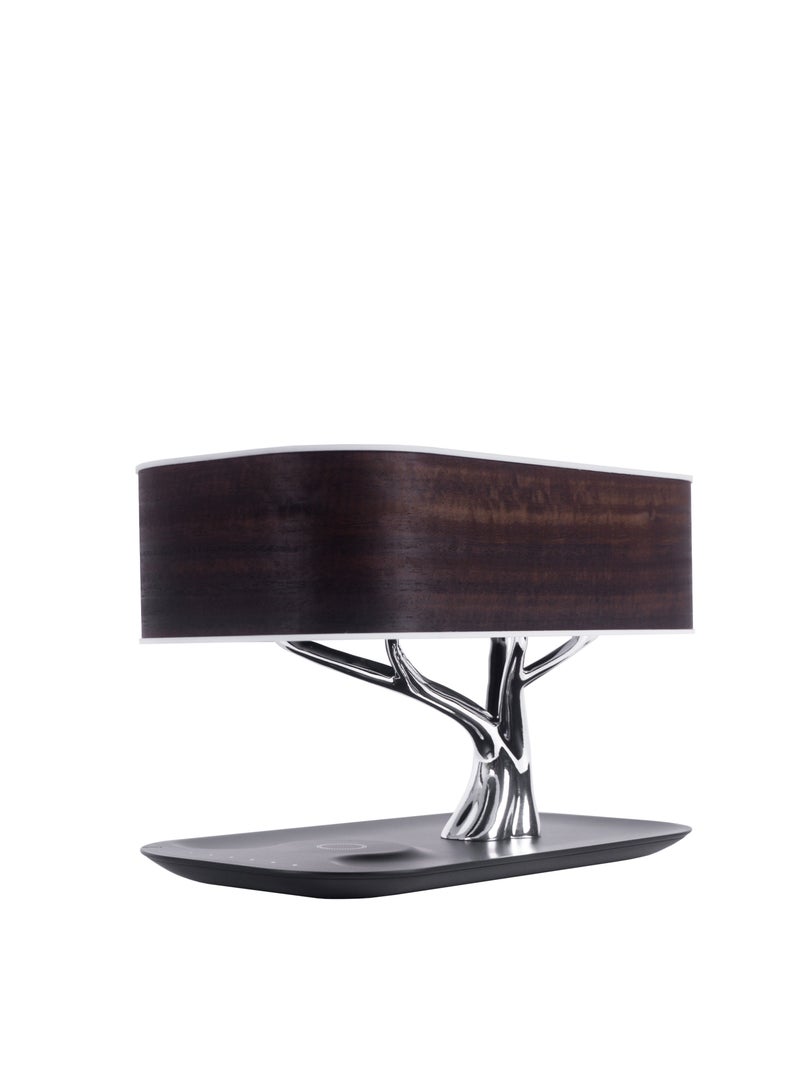 ArBo/Living Table Lamp Dark Oak Wood With Bluetooth Connection And Wireless Charger Eye Care Dimmable Touch Function To Control Brightness  - Image 5