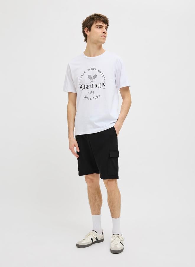 ريبل تيشيرت بطبعة كتابة وياقة ضيقة - Image 2