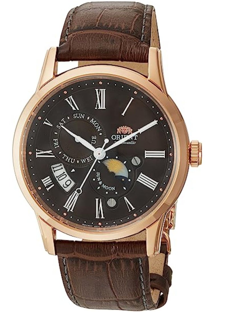 ORIENT - Men's Analog Japanese Automatic Watch with Leather Calfskin Strap SAK00003T0-B - Image 1