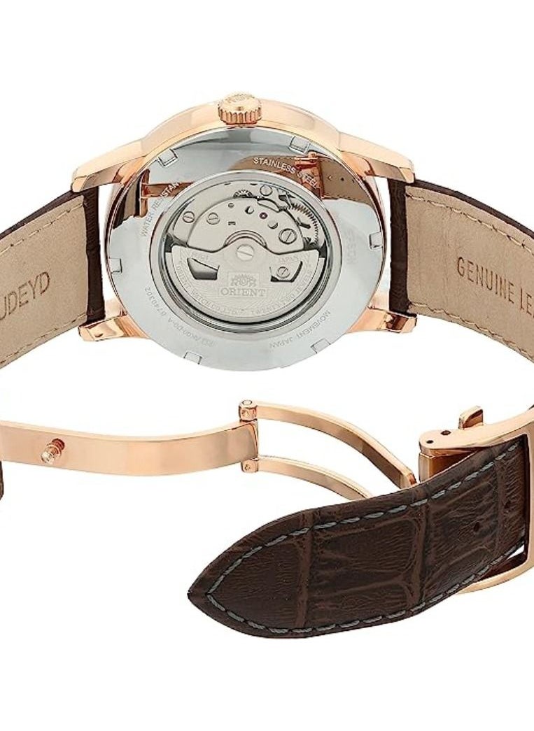ORIENT - Men's Analog Japanese Automatic Watch with Leather Calfskin Strap SAK00003T0-B - Image 1