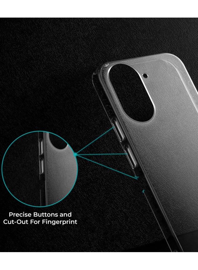 Crystal Clear Transparent Phone Case for Xiaomi Redmi A5 – Slim Ulta Thin Hard TPU Shockproof Cover, Anti-Yellowing Crystal Clear Protective Back Case with Camera Protection - Image 4