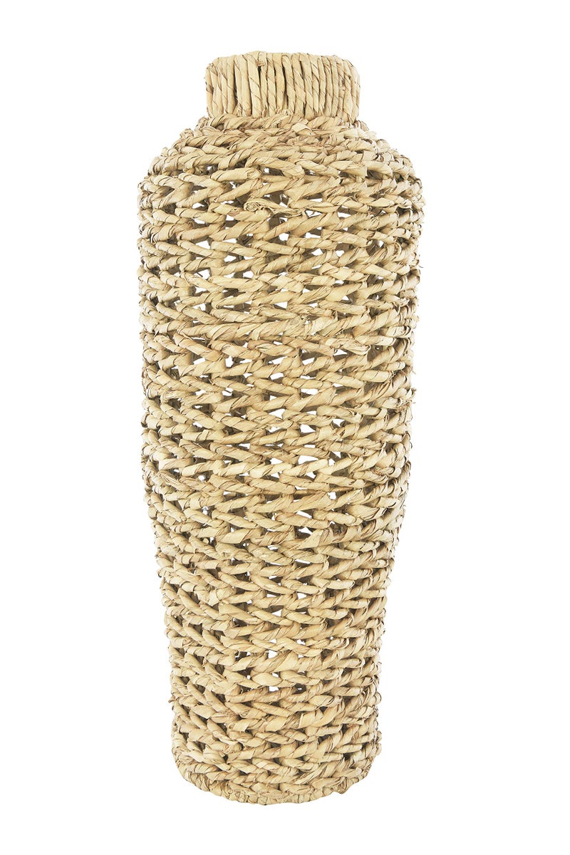 Creative Co-op Creative CoOp 22 H Handwoven Water Hyacinth  Rattan Floor Vase