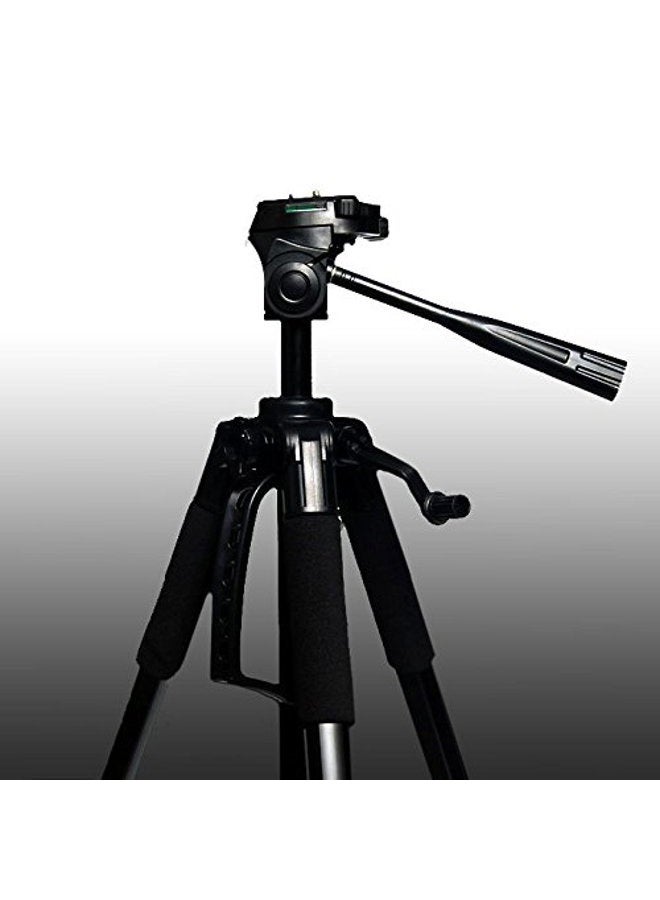 Vivitar 57-Inch Tripod, Three Way Fluid Pan Head, Quick Release Mount, Supports up to 5 Pounds of Weight, VIV-VPT-2457, Black,standard - Image 5