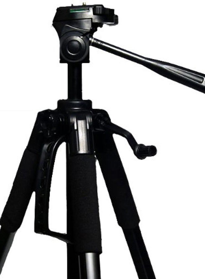 Vivitar 57-Inch Tripod, Three Way Fluid Pan Head, Quick Release Mount, Supports up to 5 Pounds of Weight, VIV-VPT-2457, Black,standard - Image 3