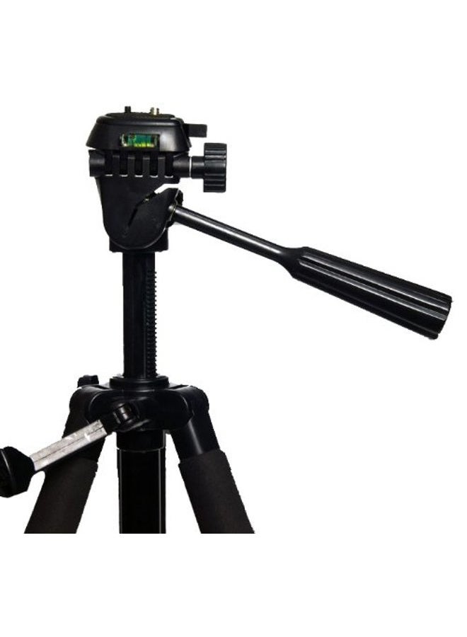 Vivitar 57-Inch Tripod, Three Way Fluid Pan Head, Quick Release Mount, Supports up to 5 Pounds of Weight, VIV-VPT-2457, Black,standard - Image 4