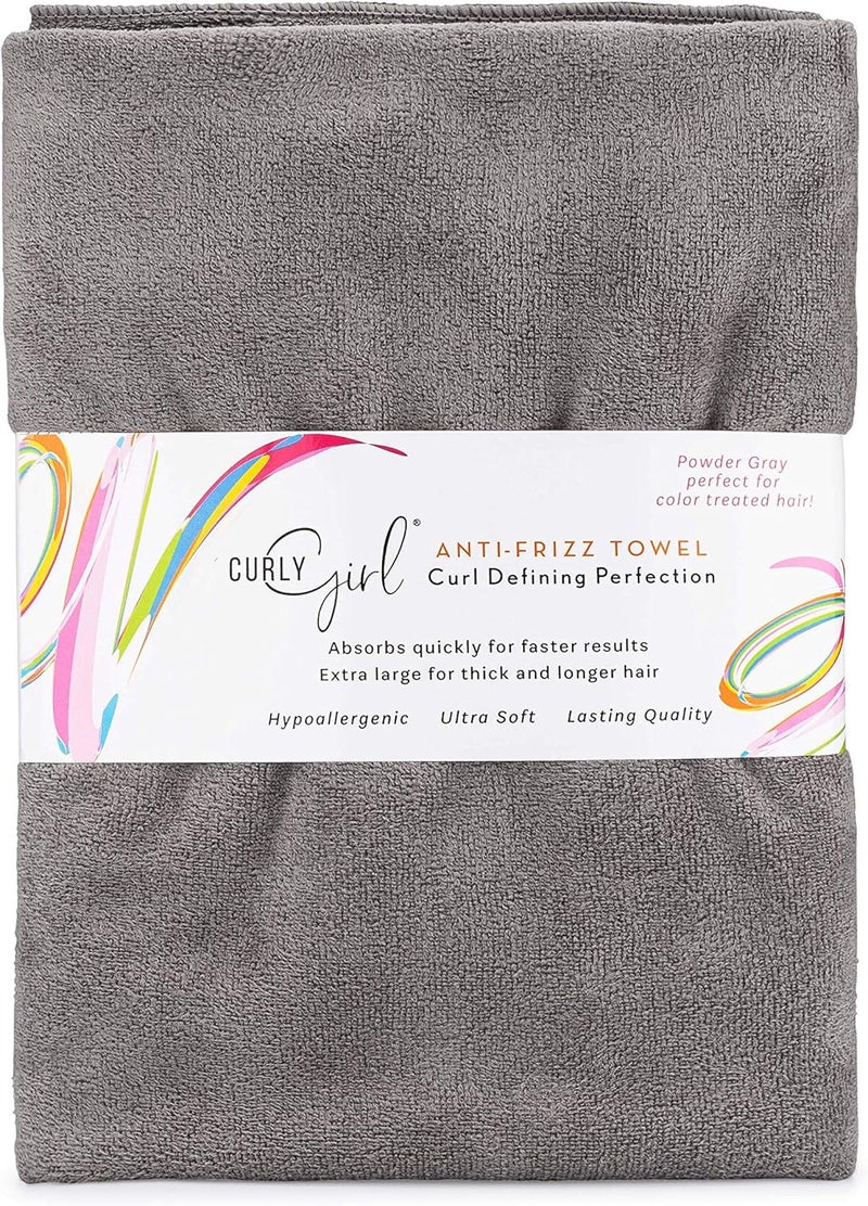 Curly Girl منشفة الفتيات المجعدات للنساء مع تجاعيد مضادة للتجاعيد ماصة سريعة الجفاف منشفة تجفيف الشعر المصنوعة من الألياف الدقيقة للتجاعيد
