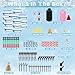 EOBOH 18 Pack Build a Snowman Kit Snowman Kit DIY Winter Decorations Indoor Christmas Snowman Crafts for Kids Bulk Creative Kids Air Dry Clay Modeling Crafts Kit for Christmas Gifts Favor Supplies - Image 4