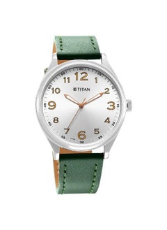 TITAN Men's Analog Round Shape Leather Wrist Watch - 1802SL20 - 48 Mm  - Image 1