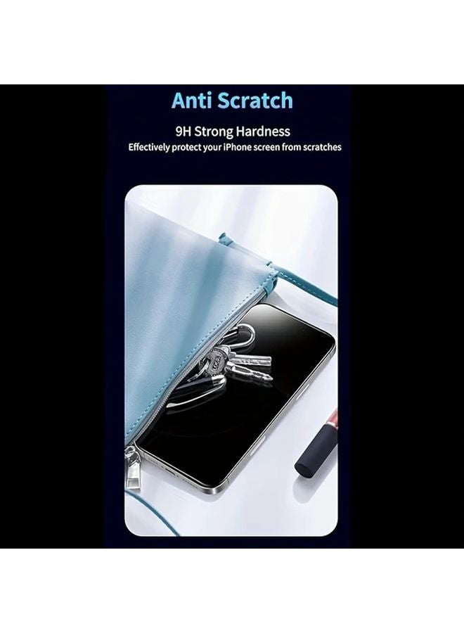 iPhone 15 Pro Privacy Tempered Glass Screen Protector Anti Spy Anti Scratch Full Coverage - Image 5
