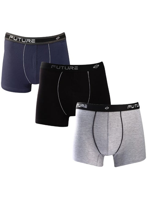 Boxer Future Bundle OF (3) - Men Boxer Solid Size XXLarge