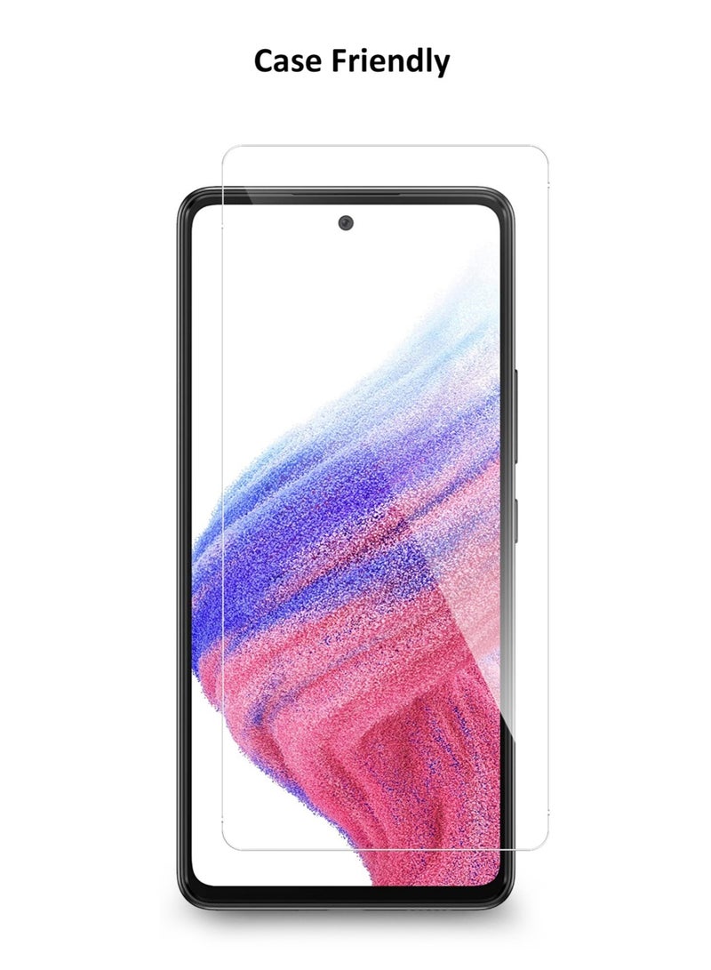 دبليو تيك واقي شاشة من الزجاج المقوى لهاتف سامسونج جالاكسي A53 5G شفاف - Image 2