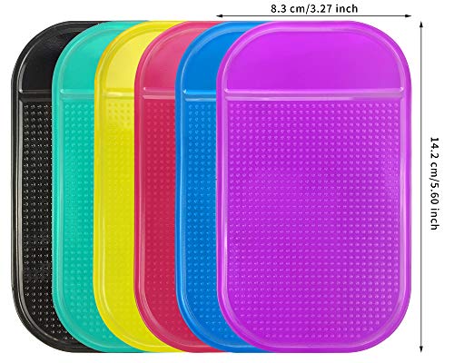 Gelme Nutri 12Colors Diamond Painting Anti-Slip Tools Sticky Mat,Sticky Gel Pad For Holding Tray,Non-Slip Universal Mount Holder For 5D Embroidery Accessory Kits,Diamond Tray Sticky Mats For Kids Adults,5.6x3.3In - Image 2