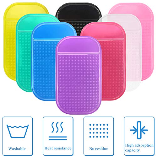 Gelme Nutri 12Colors Diamond Painting Anti-Slip Tools Sticky Mat,Sticky Gel Pad For Holding Tray,Non-Slip Universal Mount Holder For 5D Embroidery Accessory Kits,Diamond Tray Sticky Mats For Kids Adults,5.6x3.3In - Image 3