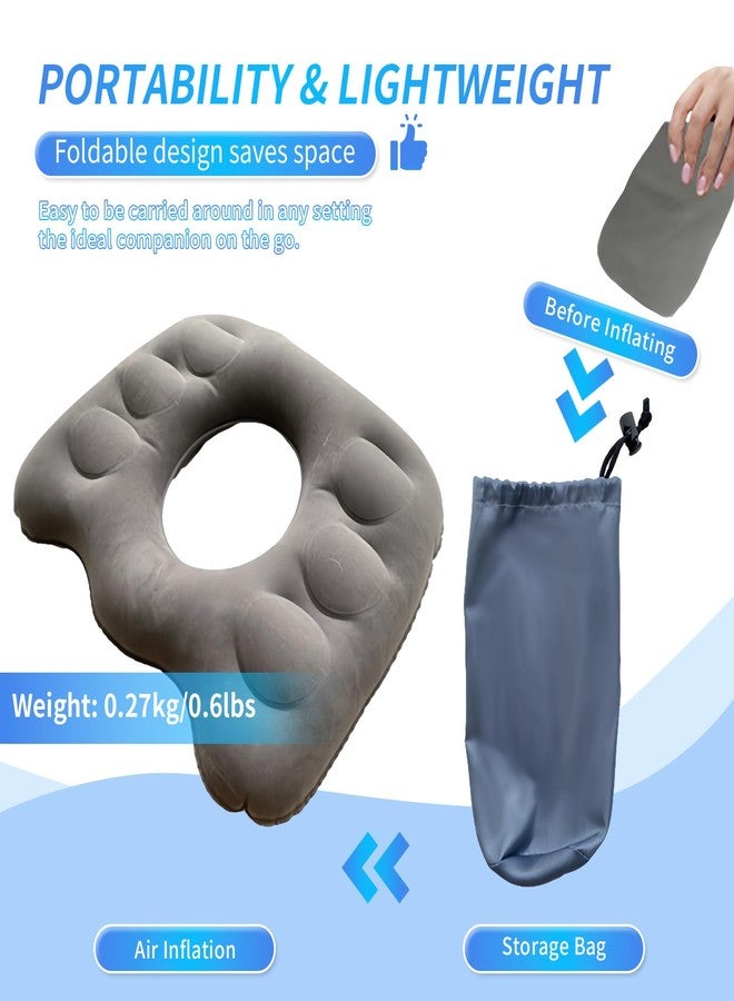 LAROTSUBA Inflatable Seat Cushion,Donut Pillow,Anti Decubitus Pad,Bed Sore Cushions for Butt,Bedsore Pressure Relief Pillow for Elderly,Bedridden,Disabled - Image 2