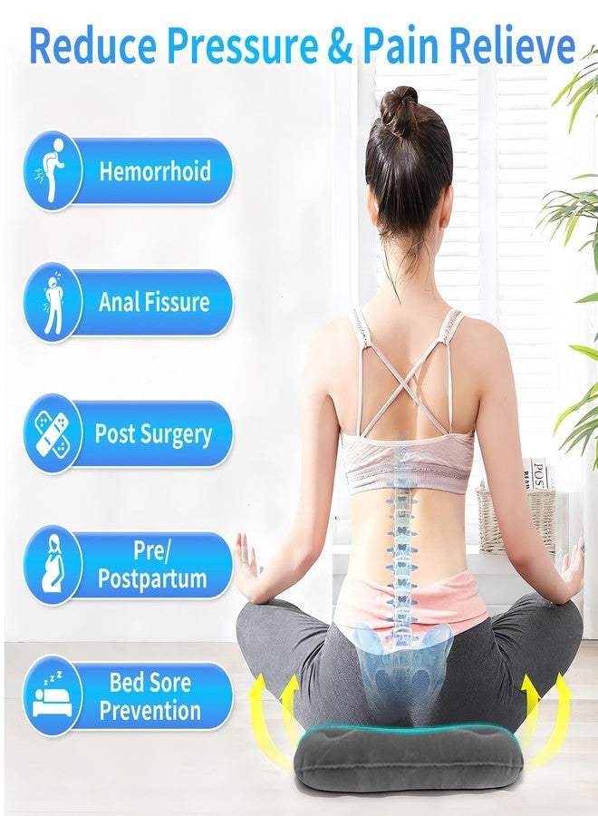 LAROTSUBA Inflatable Seat Cushion,Donut Pillow,Anti Decubitus Pad,Bed Sore Cushions for Butt,Bedsore Pressure Relief Pillow for Elderly,Bedridden,Disabled - Image 3