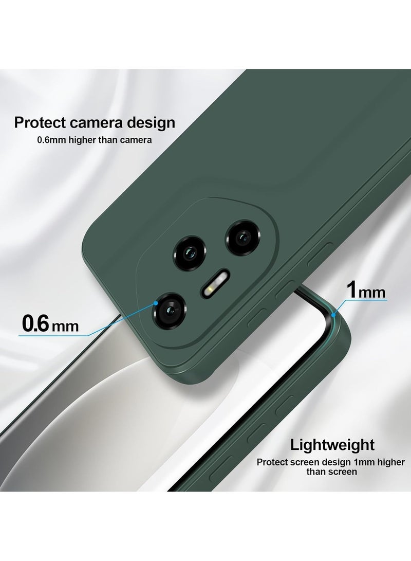 حافظة لهونر 300 برو 5G حافظة مطاطية سائلة مع بطانة ميكروفايبر ناعمة واقية رفيعة مضادة للصدمات مع غطاء حماية الكاميرا لهونر 300 برو باللون الأخضر - Image 2