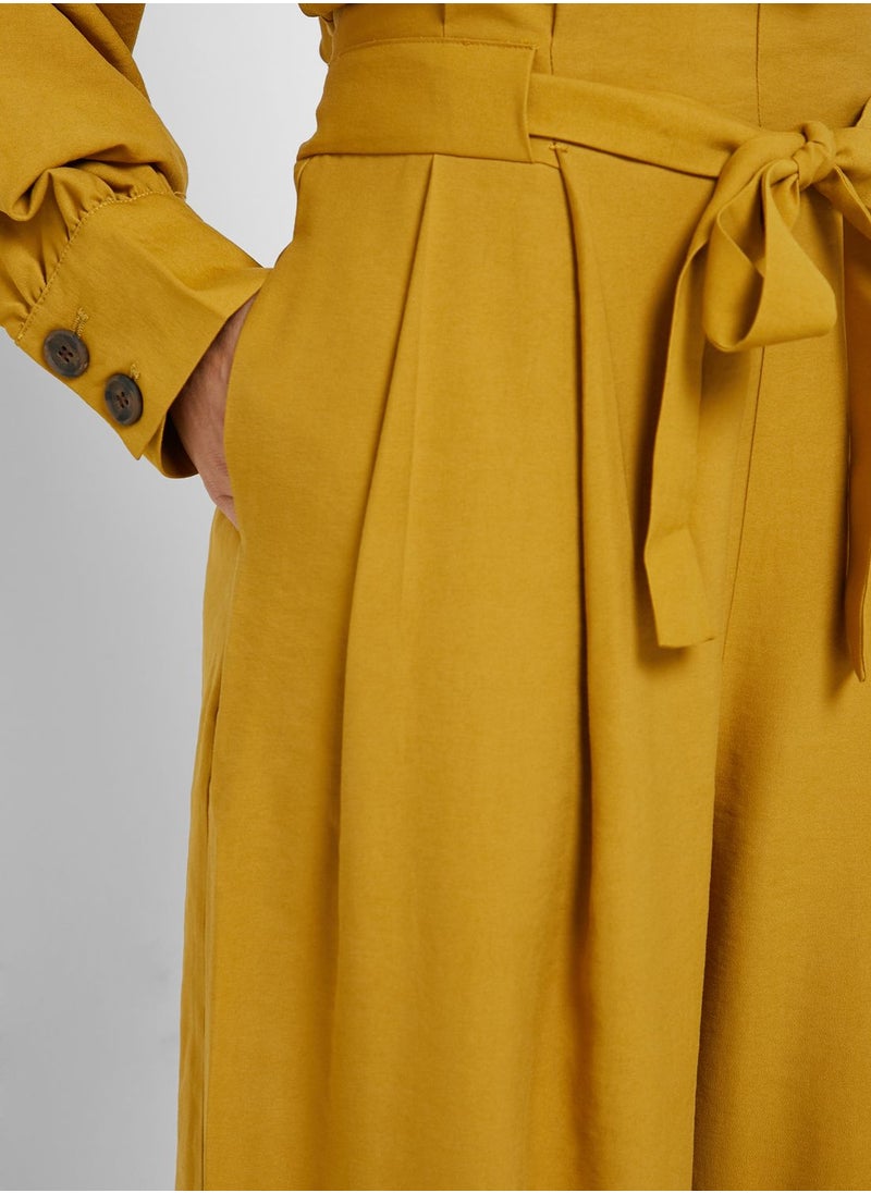 Native Youth Wide Leg Belted Pants  - Image 3